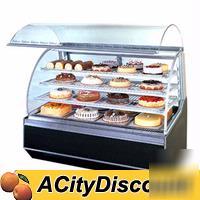 14.5 cu.ft curved glass bakery display case non-refrig