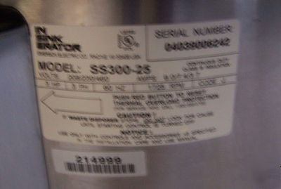 Commercial insinkerator SS300 garbage disposer 3HP
