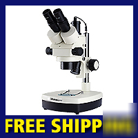 Darkfield gem 7X-45X trinocular stereo zoom microscope