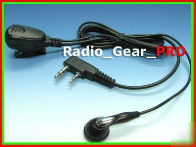 2-wire ptt earpiece mic tg-uv v-1000 px-328 kg-UVD1P