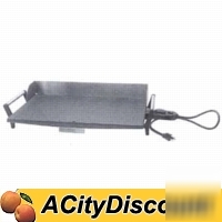 Cadco electric portable flat griddle 21 x 12 stainless