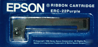 New genuine epson erc-22 purple epos printer cartridge