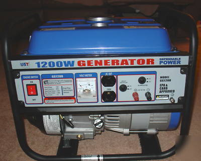 New portable gas generator 1200W camping retail: $289