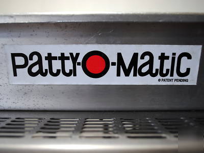 Patty-o-matic protege #1179 automatic patty machine 