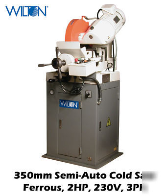 Wilton 350MM semi-auto slow speed cold saw for steel