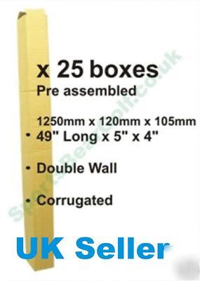25 x double wall golf club boxes sized: 49