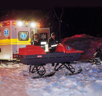 All terrain rescue sled for atvs snowmobiles emergency