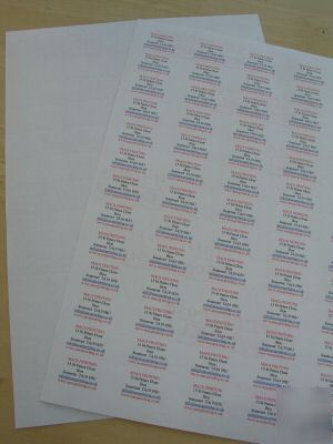 1040 sticky white address labels free printed details