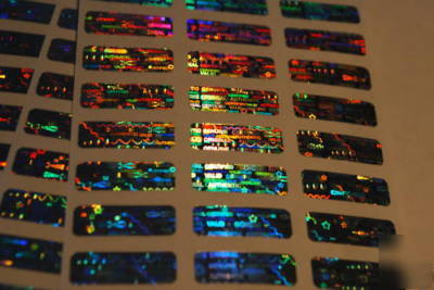 500 custom printed tamper evident hologram labels