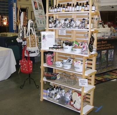 Portable trade craft show or retail store wood display