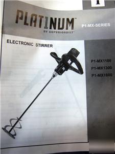 New PLAT1NUM P1-MX1100 electronic stirrer and bag 