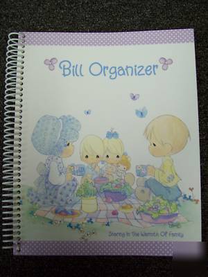 New precious moments monthly bill organizer spiral