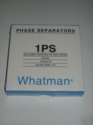 Phase separators, silicone, whatman 1PS,11 cm, X100 