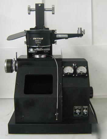 Unitron series n microscope base w ammeter & voltmeter