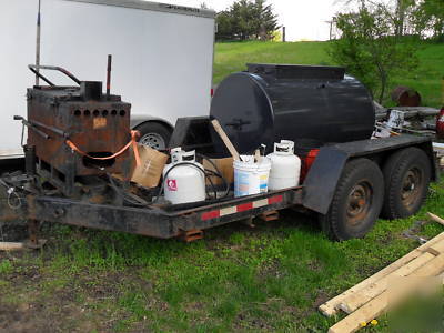 300 gallon sealcoating tank trailer set-up