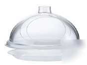 Cal-mil round shallow tray 1IN |2 ea| 315-18-12