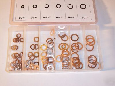 110 pc. copper washer assortment set tool CW10