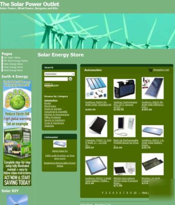 New re able solar wind energy internet website business