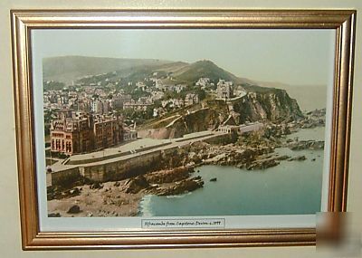 Ilfracombe devon stylishly framed victorian picture 
