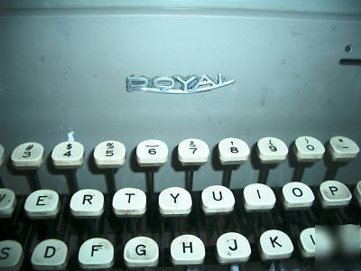 Vintage royal typewriter plus sound pad, cover