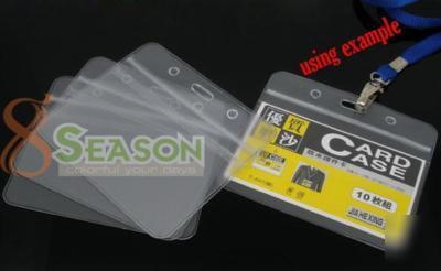 10 waterproof id badges holders pouchs 98X86MM