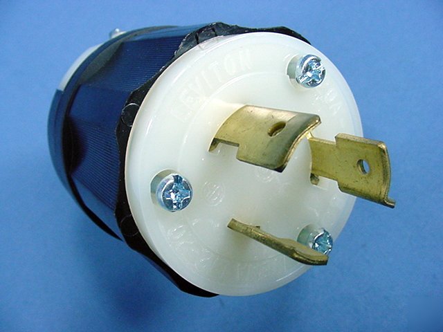 Leviton L12-20 locking plug twist lock 20A 480V 3Ã¸ 2381