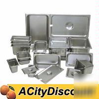 6EA update full size stainless steam table pans 6