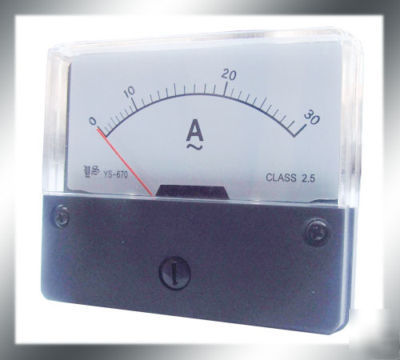 Ac 0~30A analog amp panel current meter ammeter