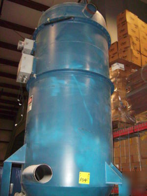 Environmental dust filter collector w/ rotary airlock