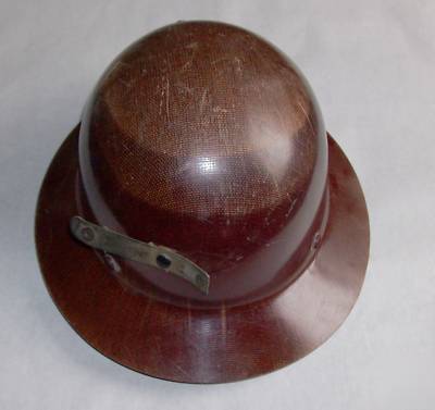 Vintage hard hat fiberglas msa skulgard cobalt mine 