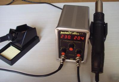 858D++ smd soldering rework station hot air & iron 2IN1