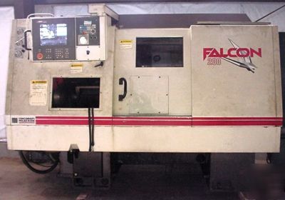 1996 cincinnati falcon 200 cnc lathe w/ acramatic 2100