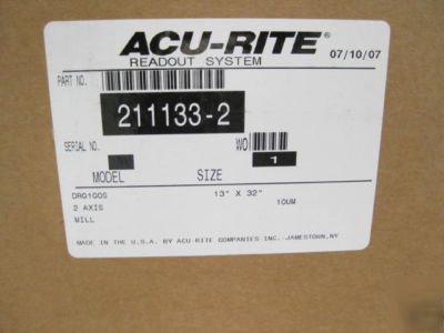New acu-rite digital readout 100S milling system (V1)