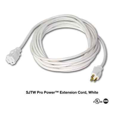 4PCS: 100FT 16/3 sjtw hospitality white extension cords