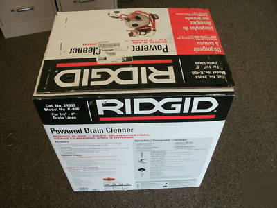 Ridgid k-400 powered drain cleaner brand NEW1.5 TO4 dra