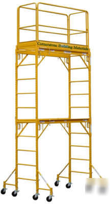 Construction scaffolding 12-18FT complete w/safety rail