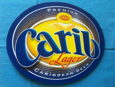 Caribbean trinidad carib beer computer pad pc mousepad 