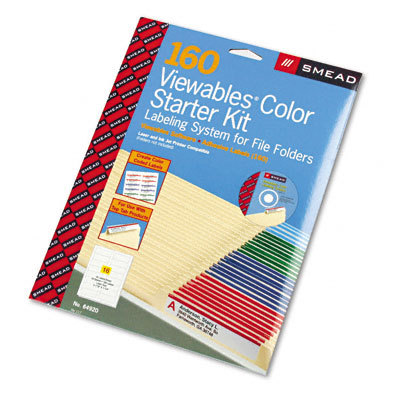 Viewables color labeling sys top tab folder we, 160/pk