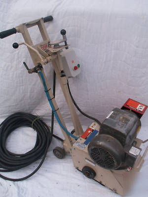 Edco cpm-8 electric scarifier / grinder.. w/free accs.