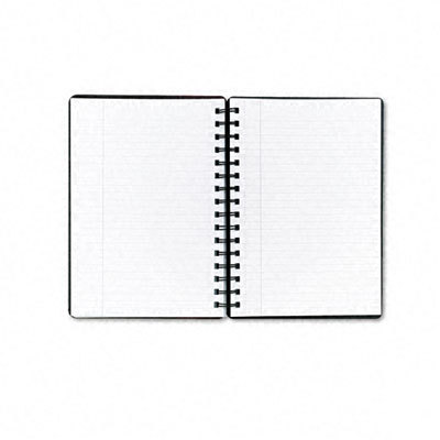 Black/burgundy leatherette notebk college rule 96-sheet