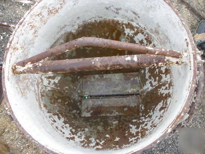 Concrete bucket, approx 1/2 yard, works great, 