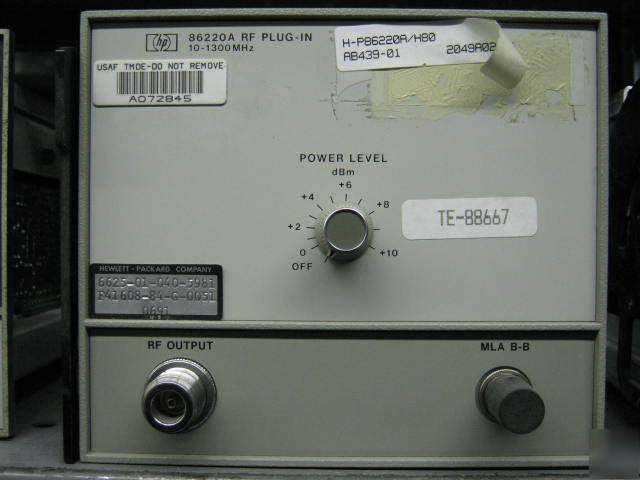 Hp agilent 86220A H80 sweep oscillator pi