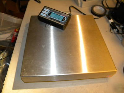 Weigh-tronix 3732 lp 100 lb x .02 lb scale, stainless
