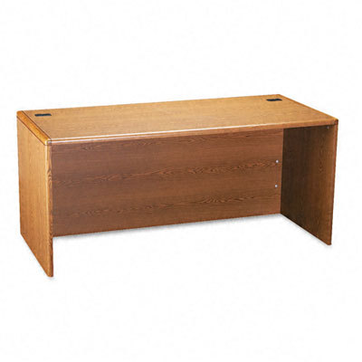 10700 series desk shell, 66W x 30D x 29-1/2H medium oak