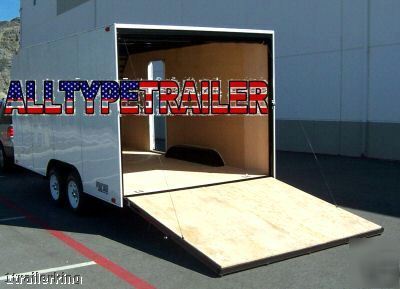 2009 enclosed motorcycle atv car hauler utility trailer