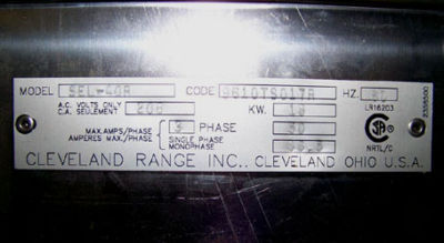 Clevelanddurapan electric 40G tilt braising skillet pan