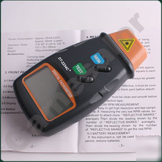 Digital laser photo tachometer non contact rpm #9852