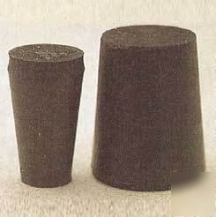 Plasticoid black rubber stoppers, solid 15-: 15-M290