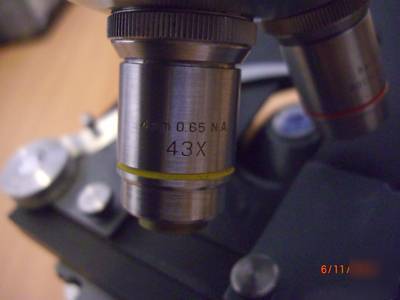 Bausch&lomb (b&l) microscope with light b&l illuminator