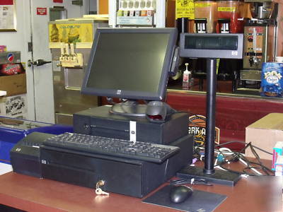 Hp touch screen, pos, point of sale, cash register 